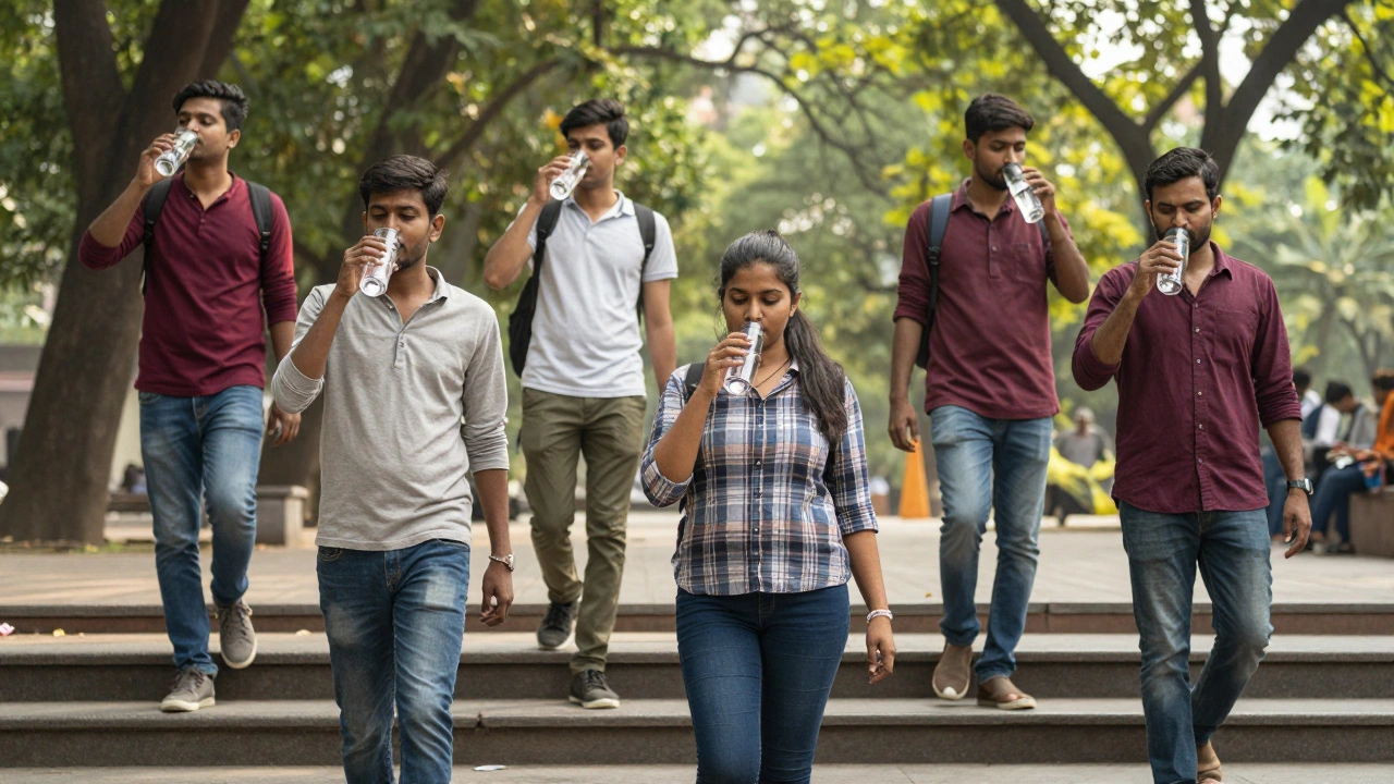 Diverse individuals moving actively in a park, embodying lasting lifestyle change